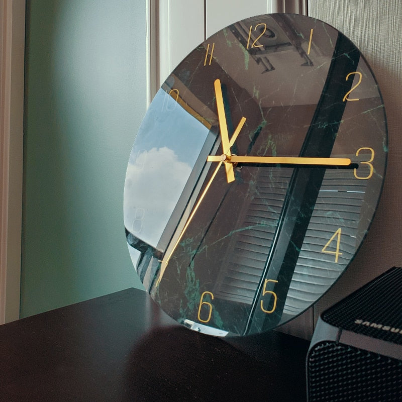 Elegant Glass Wall Clock – A Timeless Touch of Sophistication