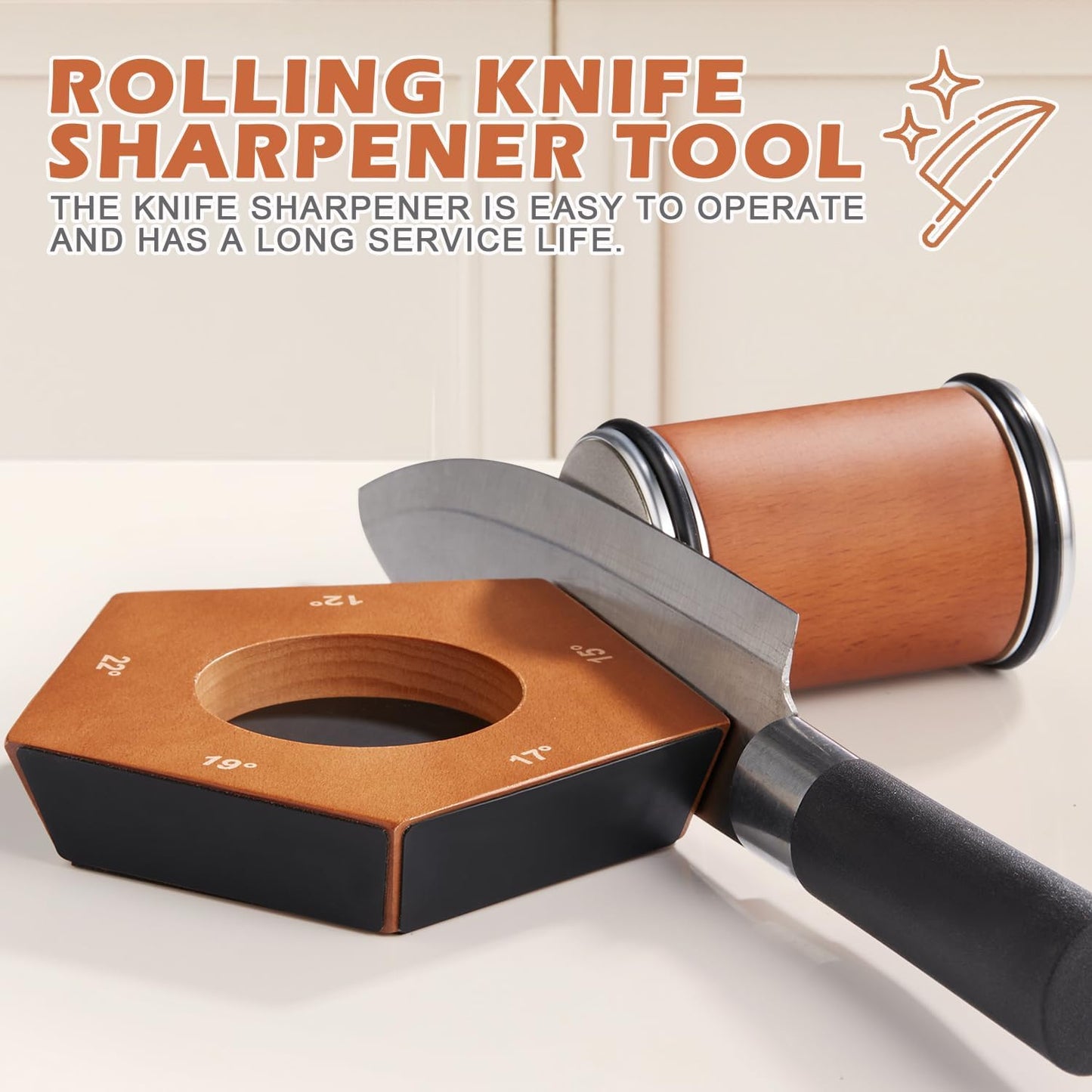 SharpRoll Manual Diamond Rolling Knife Sharpener – Compact & Precision Sharpening Tool