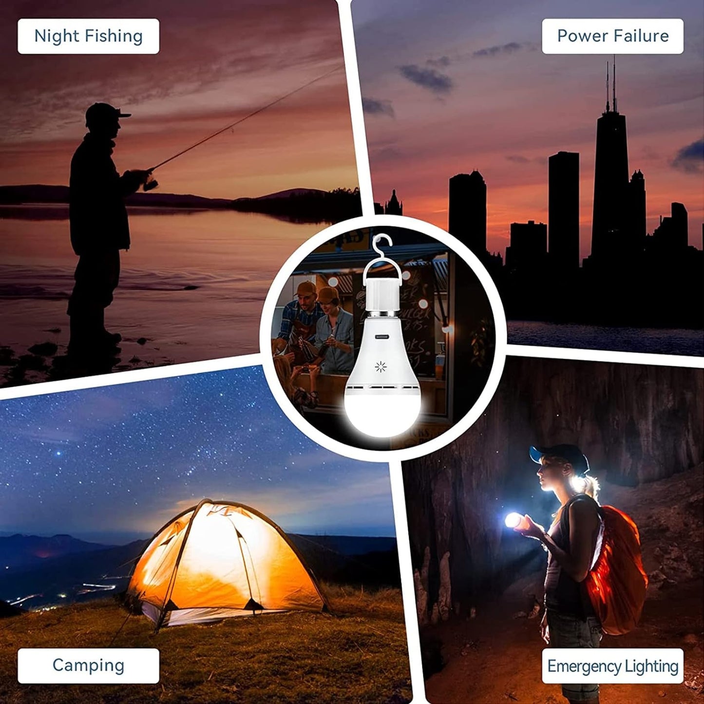 FlexiLight Rechargeable LED Table Lamp – Wireless, Dimmable & Portable Indoor Outdoor Lighting