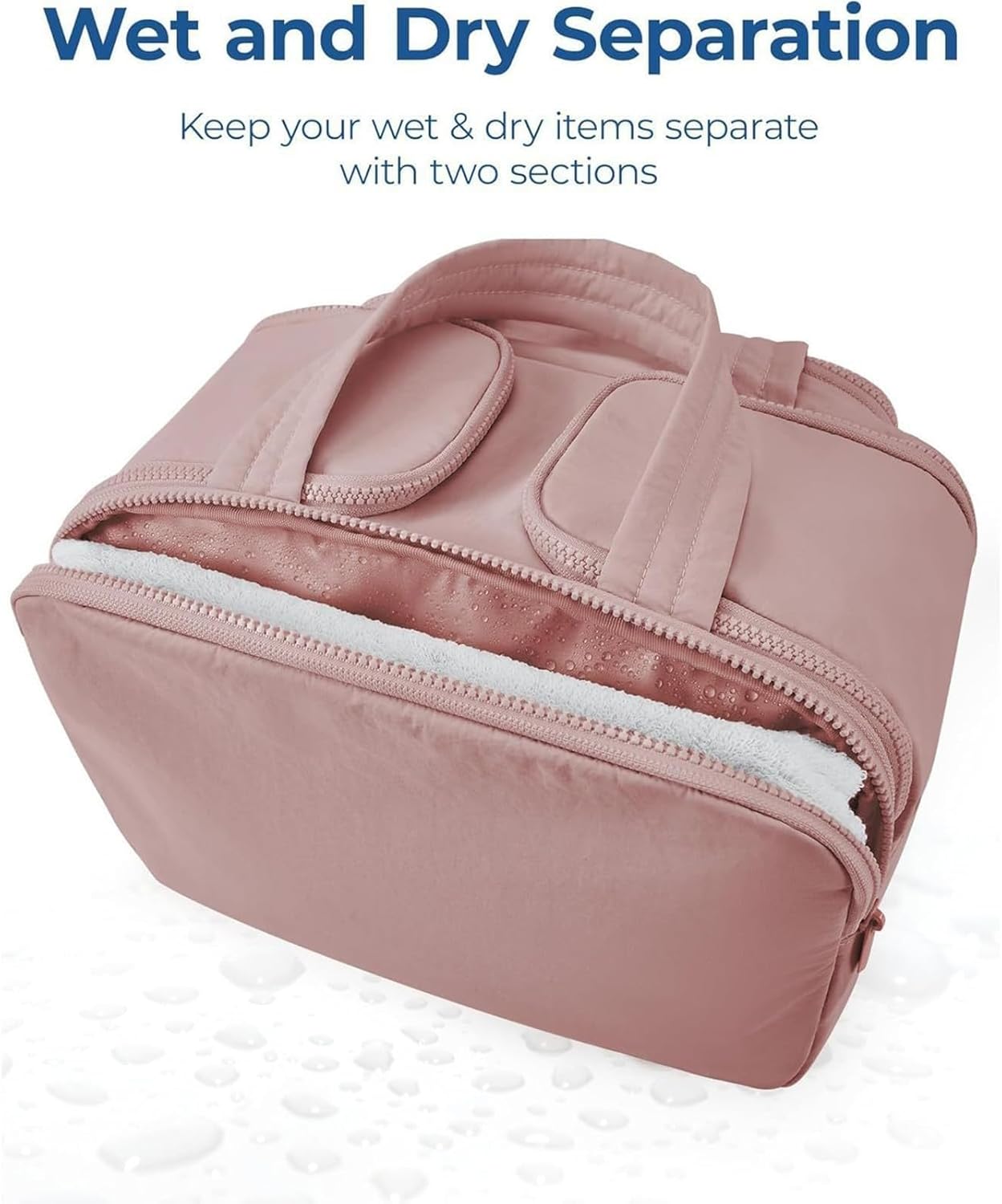 4-in-1 Puffy Toiletry Bag for Women – Large Travel Makeup & Skincare Organizer