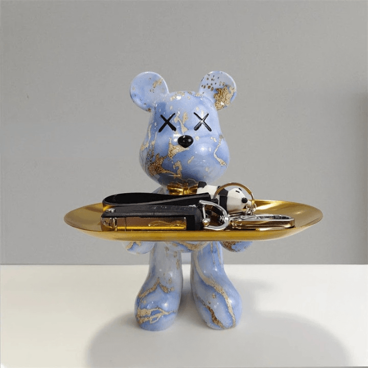 Artistic Bear Storage Tray – Stylish Home Decor & Functional Organizer