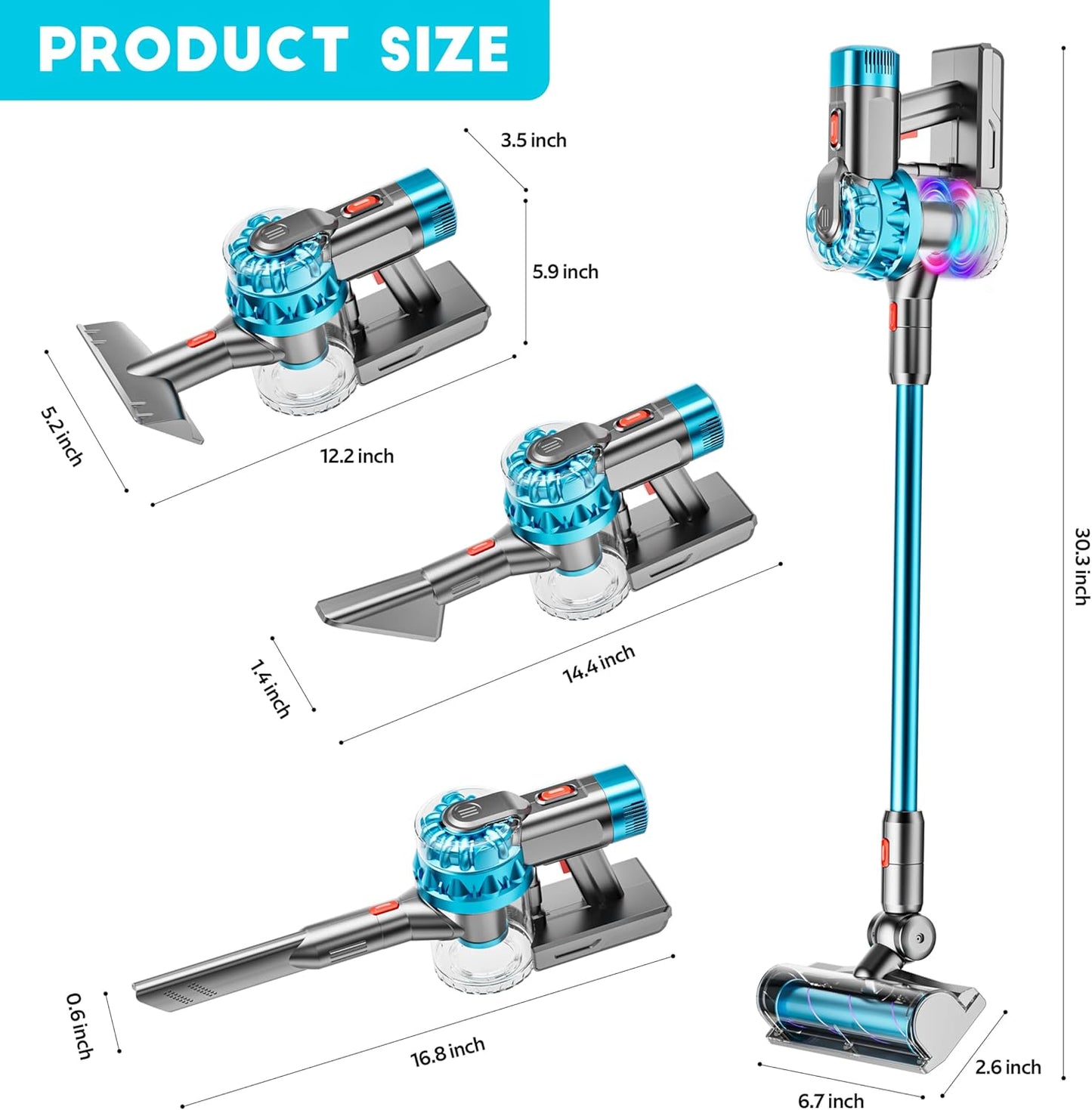 4-in-1 Kids Vacuum Cleaner | Real Working Toy Vacuum with Lights & Sounds