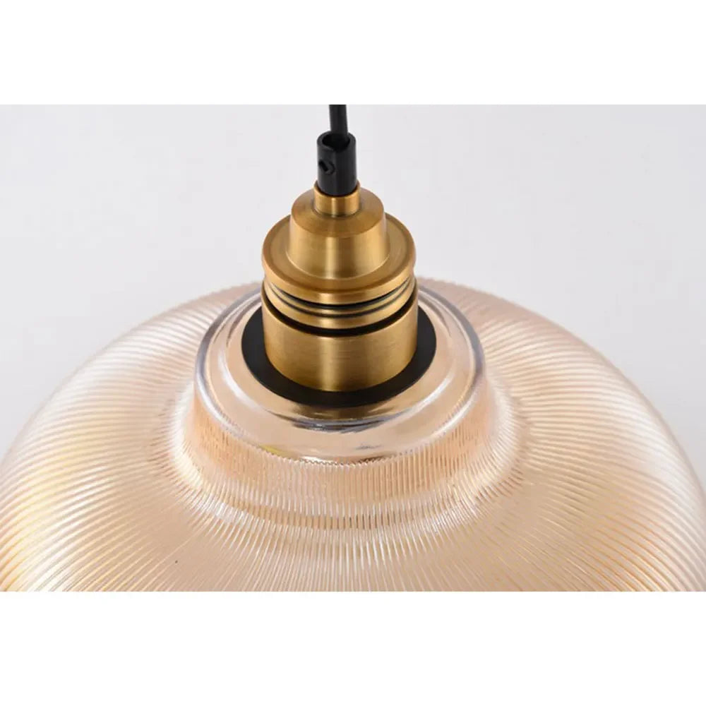 LumiAura Scandinavian Glass Pendant Light – Vintage Elegance for Modern Interiors