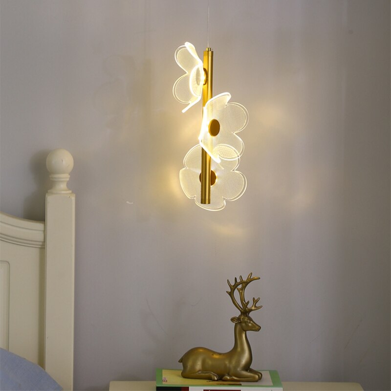 ChicFloret – Luxury Acrylic Flower LED Pendant Light | Elegant Hanging Lamp for Living Room & Bedroom Décor