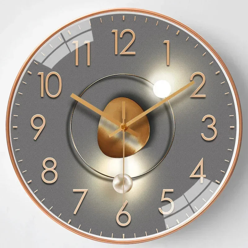 Silent Classic Wall Clock | Non-Ticking Elegant Timepiece for Bedroom & Office