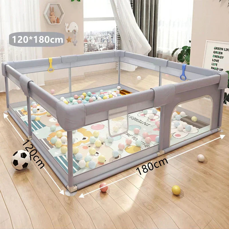 KiddoSpace | Large Baby & Toddler Playpen ā Safe Indoor & Outdoor Play Area with Soft Panels