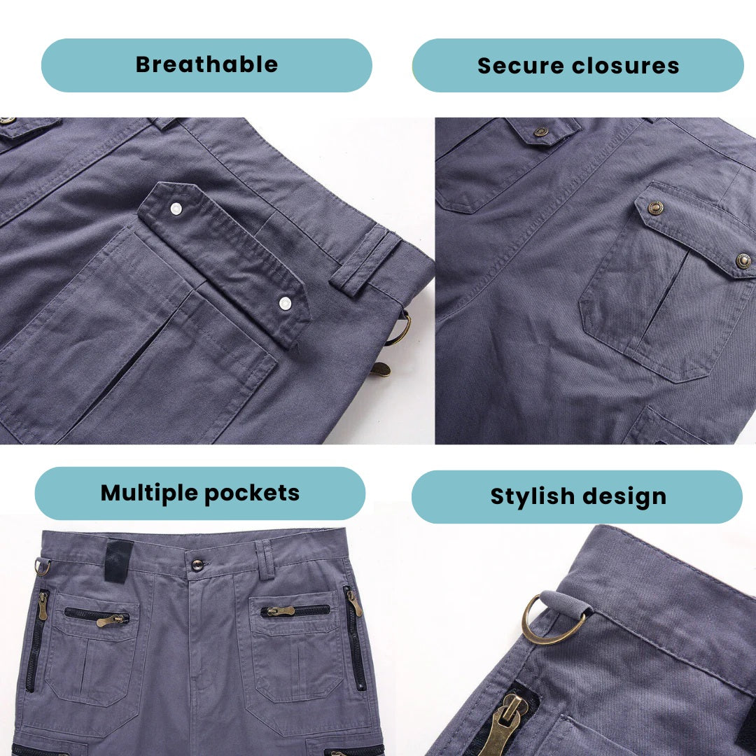 Men's Outdoor Cargo Shorts – Quick Dry, Multi-Pocket, Stretch Fit
