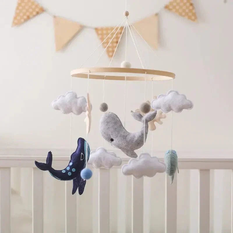 SkyWhirl – Soothing Wooden Baby Mobile Without Battery | for Baby