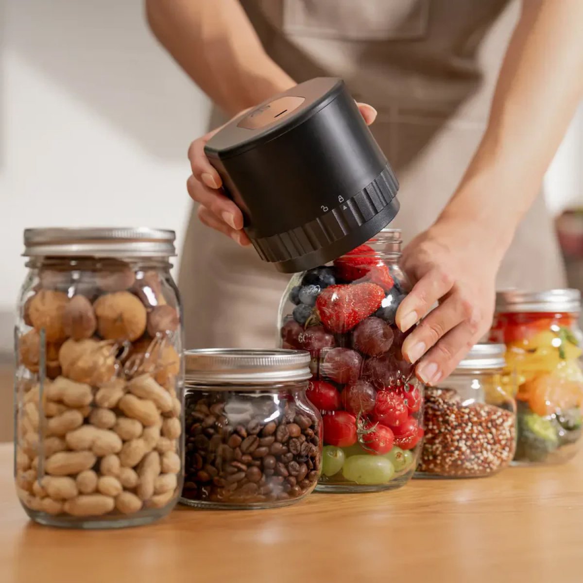 Electric Mason Jar Vacuum Sealer Kit