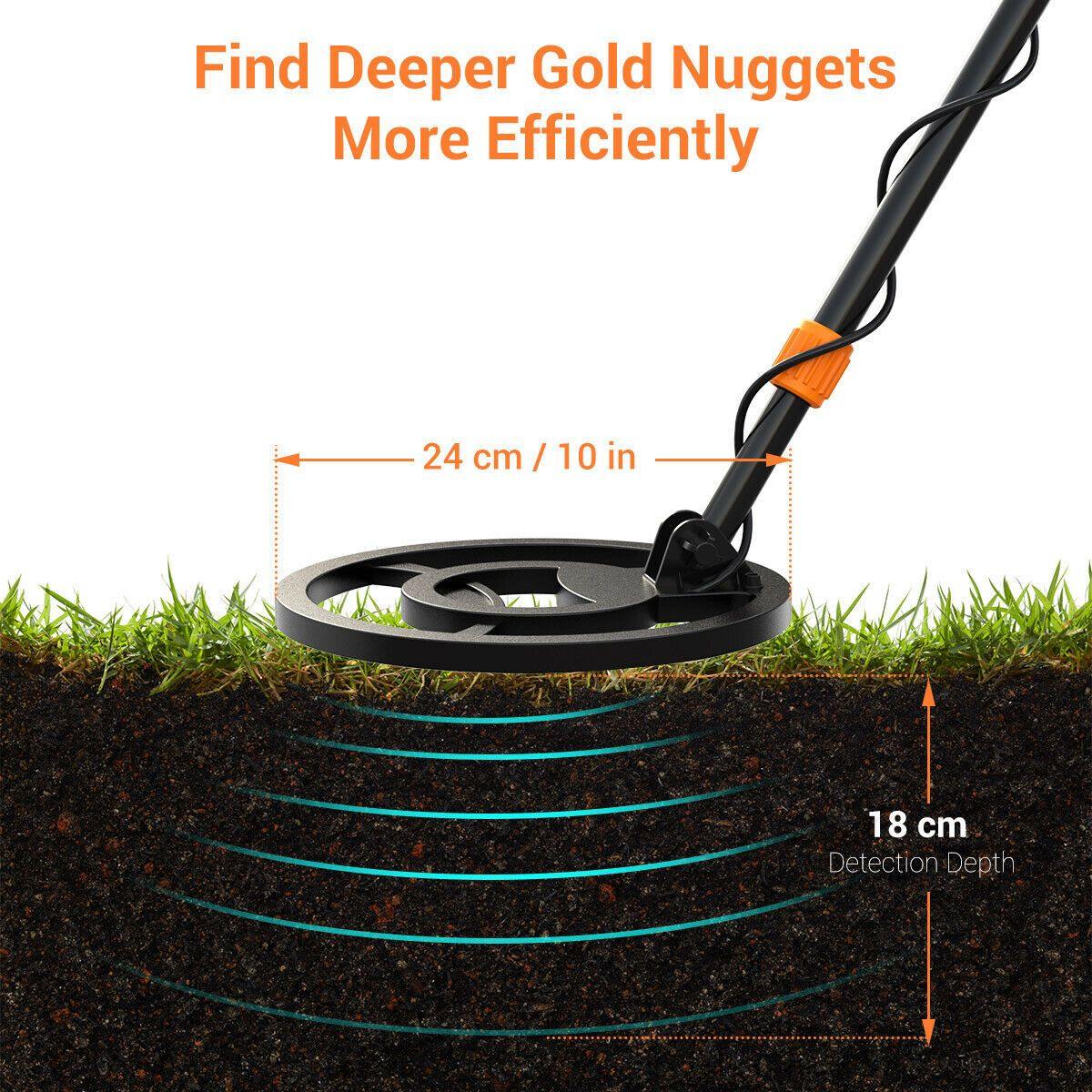 Best Gold Metal Detector | Handheld All-Metal Pinpoint Detector for Adults & Kids
