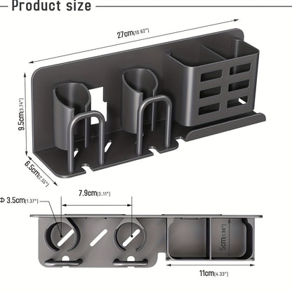 BristleHub Wall-Mounted Electric Toothbrush Holder – Aluminum Bathroom Organizer with Drainage Holes