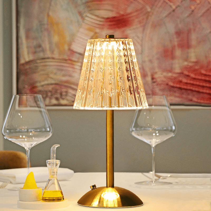 LumiFleur Wireless LED Table Lamp – Elegant Rechargeable Light with Warm Glow