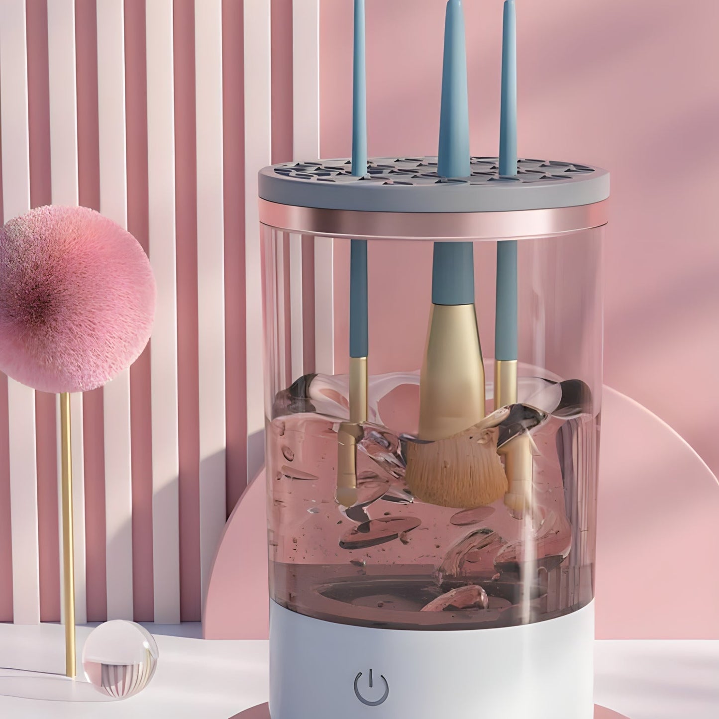 BrushBath Automatic Makeup Brush Cleaner – Deep Clean & Quick Dry for All Brushes