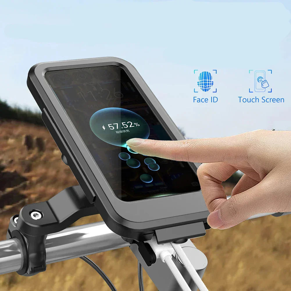 15W Power Bank Waterproof Bike Handlebar Phone Mount