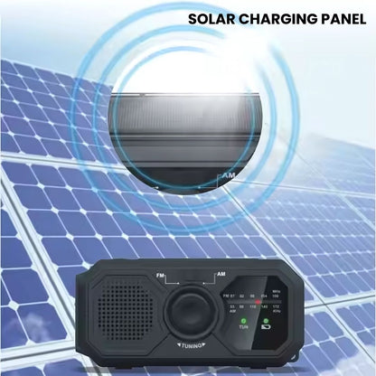 Portable Emergency Radio – Solar & Hand Crank Powered