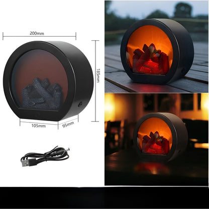 RadiantFlame LED Lantern – Realistic Flame Table Lamp for Cosy Ambient Lighting