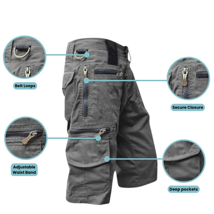 Men's Outdoor Cargo Shorts – Quick Dry, Multi-Pocket, Stretch Fit