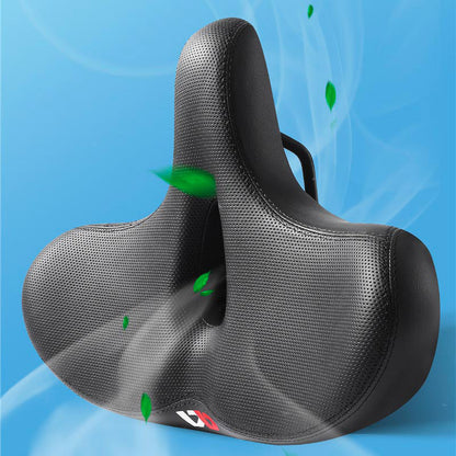 RideEase - Extra Wide & Breathable Comfortable Bike Saddle, Ergonomic Bicycle Seat