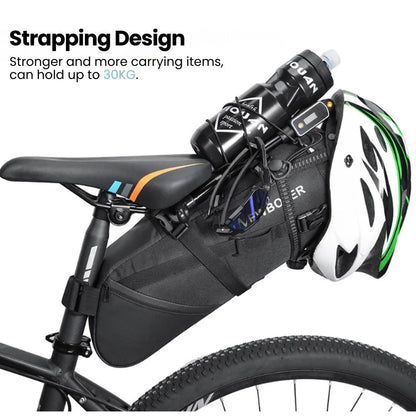 Waterproof Bike Saddle Bag – 10L Capacity, Lightweight & Durable Cycling Seat Pack