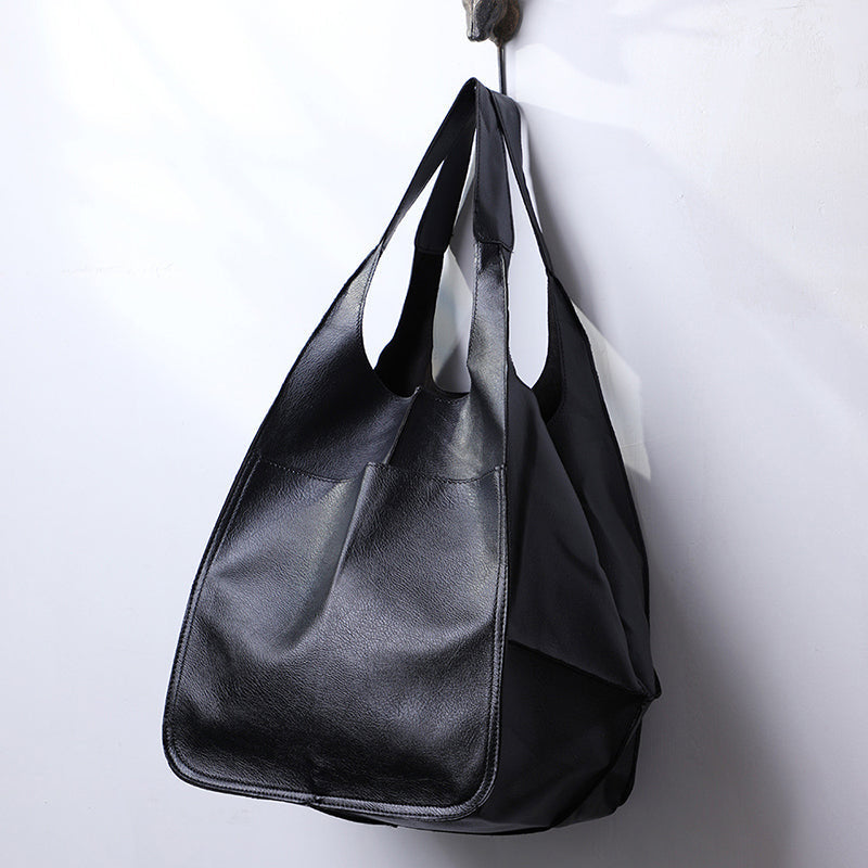 Oversized Leather Weekender Bag | Stylish Travel Handbag with Versatile Carry Options