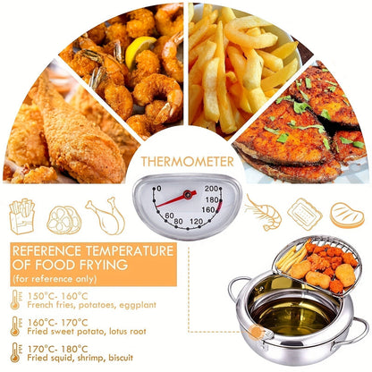 ThermaFryer – Premium Stainless Steel Deep Fryer with Temperature Control (2.2L)