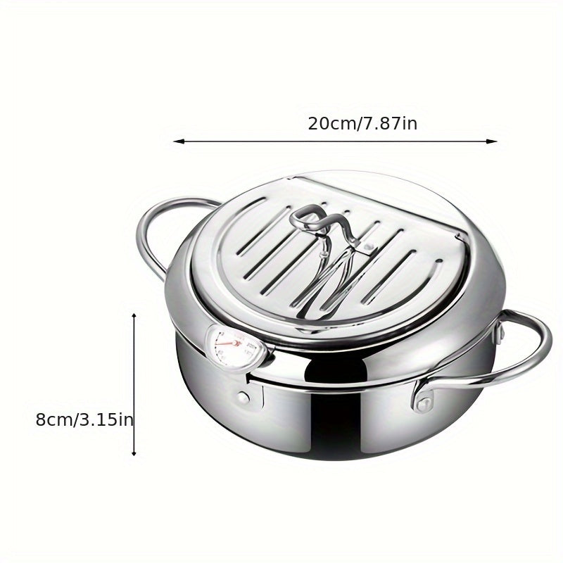 ThermaFryer – Premium Stainless Steel Deep Fryer with Temperature Control (2.2L)
