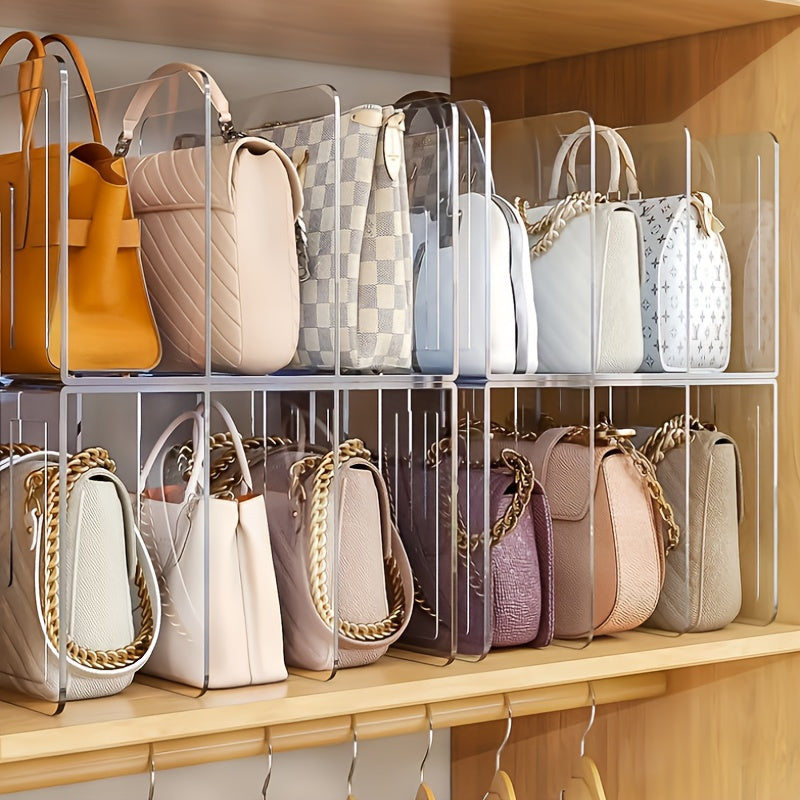 3-Tier Handbag & Accessory Storage Organiser – Durable ABS Plastic Shelf