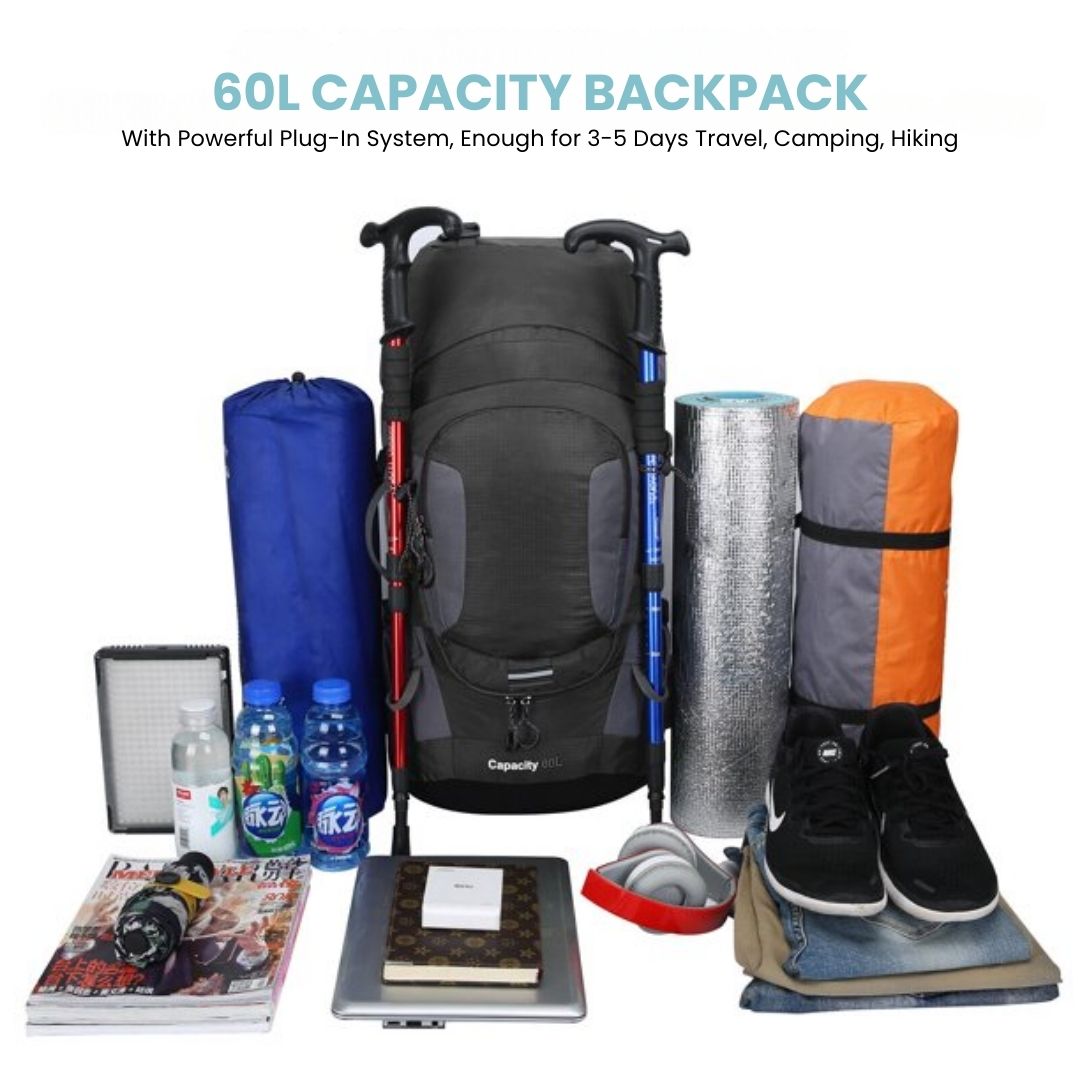 60L Waterproof Backpack – Ultimate Outdoor Backpack for All Adventures