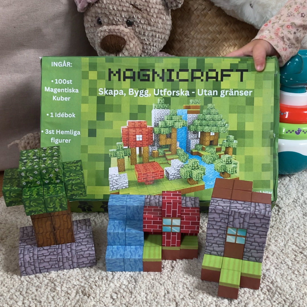 MagniCraft Magnetic Building Set – Creative 100-Piece Block Kit for Kids