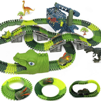 SpeedFlex Track – Flexible Glow-in-the-Dark Racing Track with LED Cars