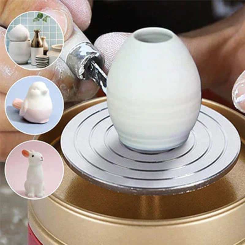 PotteryPlay – Portable Kids Pottery Wheel Set for Creative Clay Crafting