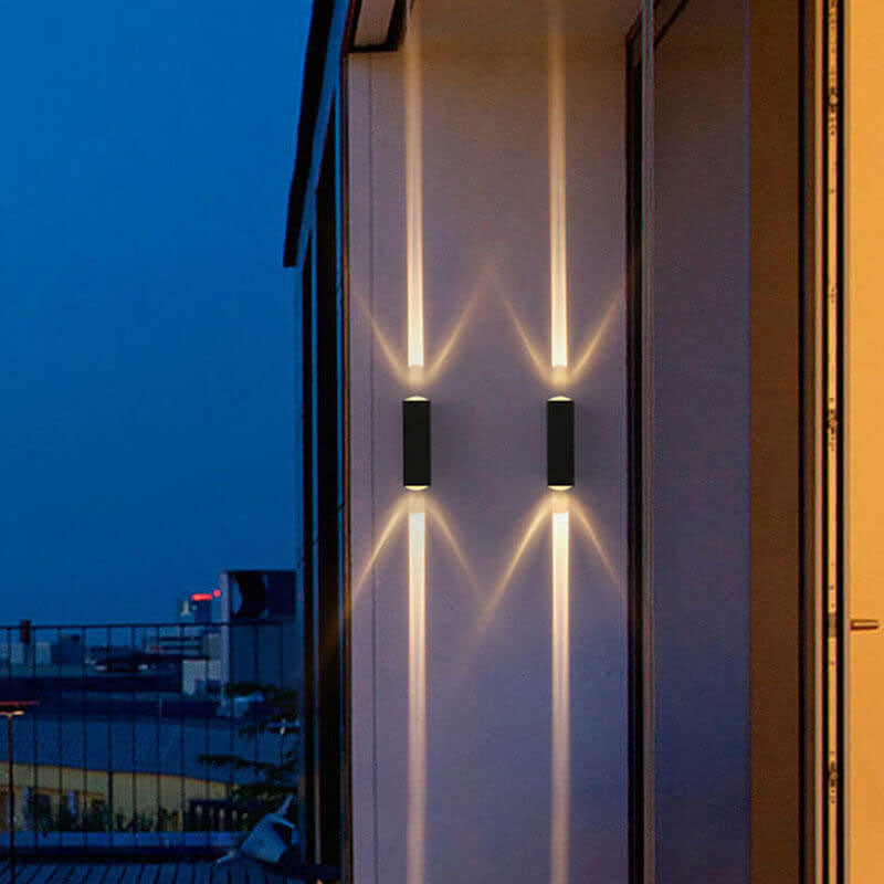 Modern Waterproof LED Outdoor Wall Light – Rectangular Aluminium Fixture