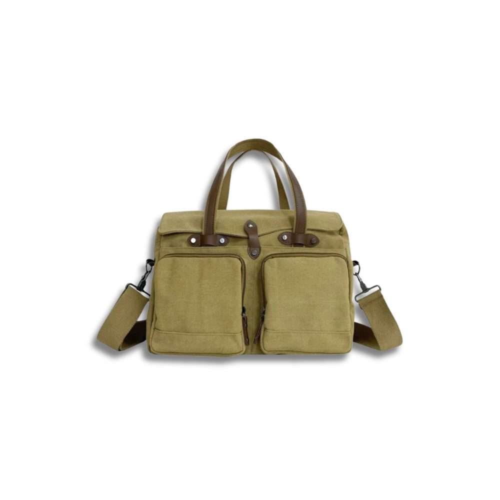 Max | Vintage Canvas Large Crossbody Messenger Travel Bag