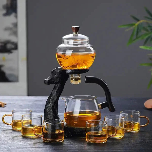Ethereal Tea Set - Elegant Magnetic Ceramic Tea Set | Timeless Charm & Modern Innovation