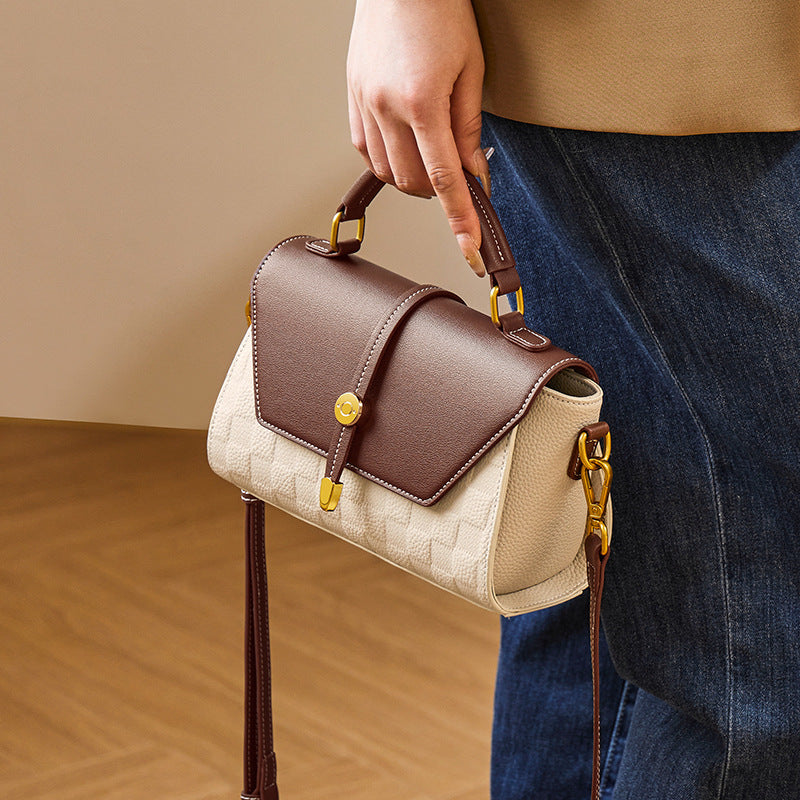 Luxury Genuine Leather Shoulder Bag – Elegant Crossbody Handbag
