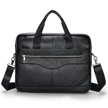 Ventolini Genuine Leather Men's Shoulder Bag – Adjustable Strap Crossbody with Spacious Interior