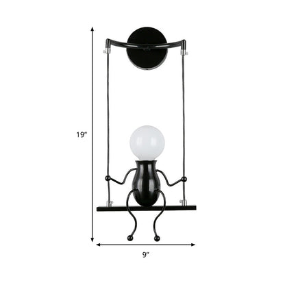 SwingDesign Wall Light – Modern Playful Wall Lamp for Bedrooms & Living Spaces
