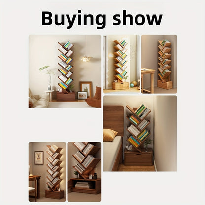 TreeShelf Vertical Bookcase – Stylish & Space-Saving Storage Solution