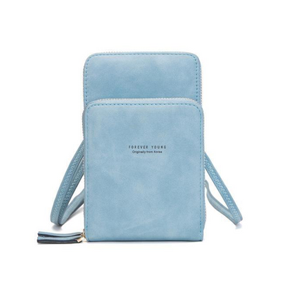 Triple Secure Leather Phone Purse: Elegance Meets Practicality
