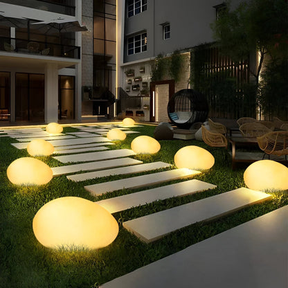 PebbleLED Garden Stone Lights – Solar-Powered Outdoor Lighting with Remote Control | IP65 Waterproof