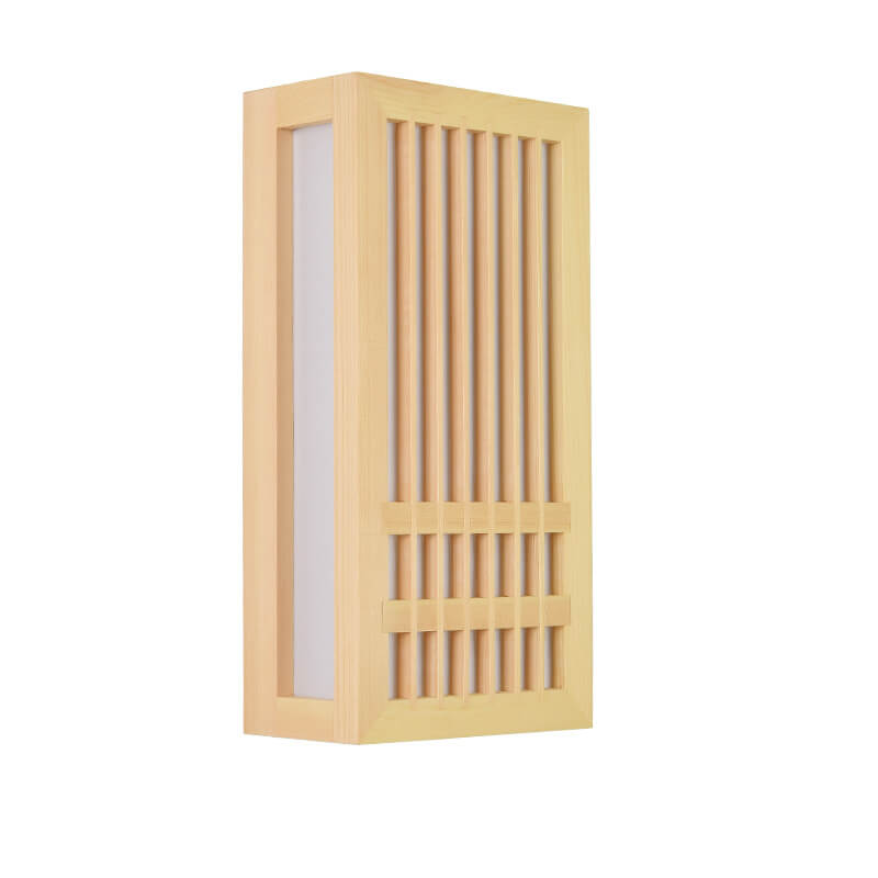 ShizuLight | Japanese Wooden LED Wall Lamp – Minimalist Zen-Inspired Lighting