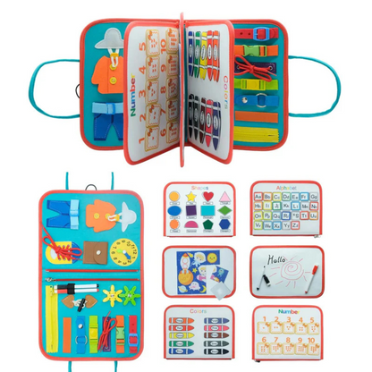 WonderBook Educational Quiet Book – Montessori-Inspired Learning for Toddlers & Young Children
