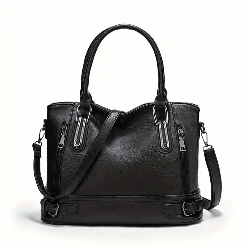 Sophie Vintage-Style PU Leather Crossbody Handbag – Elegant Classic Shoulder Bag for Women