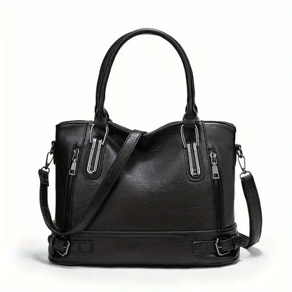 Sophie Vintage-Style PU Leather Crossbody Handbag – Elegant Classic Shoulder Bag for Women