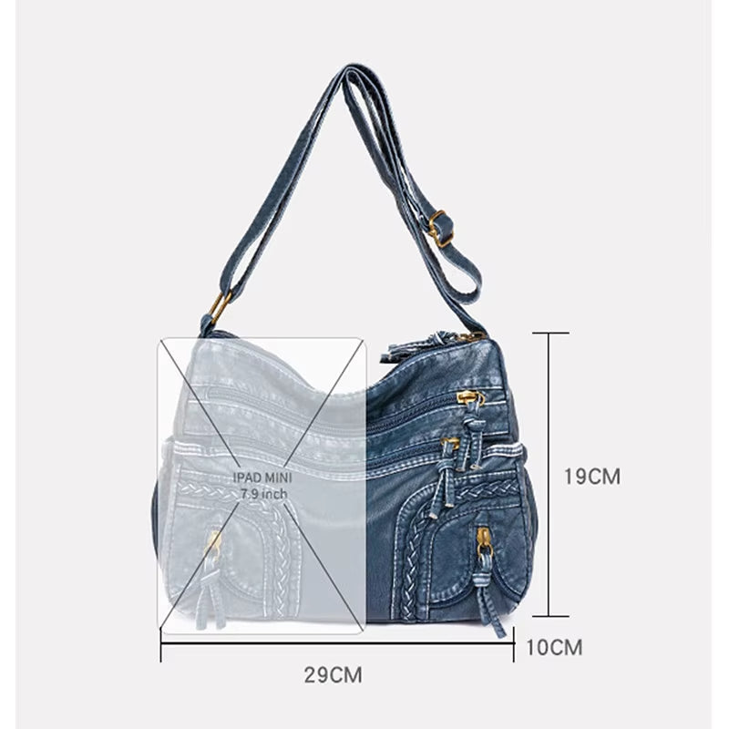 WeaveStyle | Elegant Woven Shoulder Bag – Lightweight, Spacious & Stylish Everyday Handbag