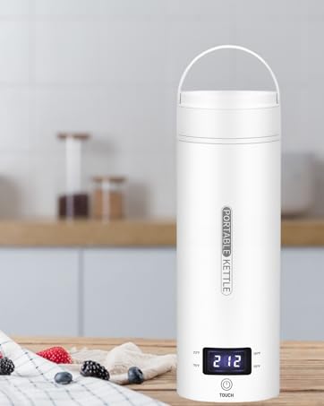 Portable Electric Travel Kettle | Compact Stainless Steel Smart Kettle with LCD