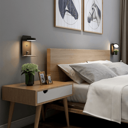 BrightSpot Night Lamp with Charger – 330° Rotating LED Desk Light with USB-C Charging Dock