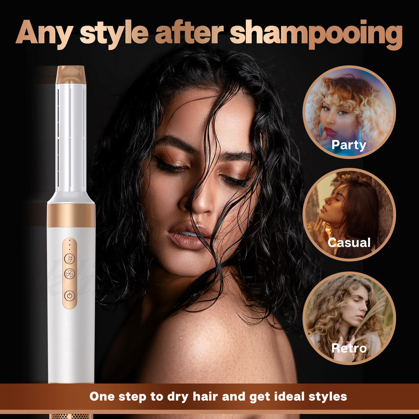 7-in-1 Airwrap Hair Styler | Multi-Functional Styling Tool for Curls, Waves & Straightening