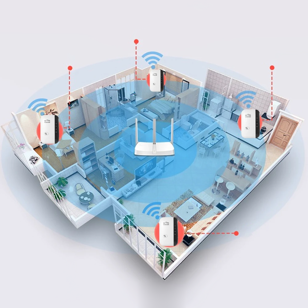 WiFiBooster Wireless Wi-Fi Signal Extender – Fast & Stable Internet for Every Room