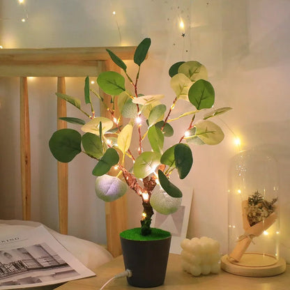 LED Tree Branch Lamp – Warm White Decorative USB Night Light for Bedroom or Living Room